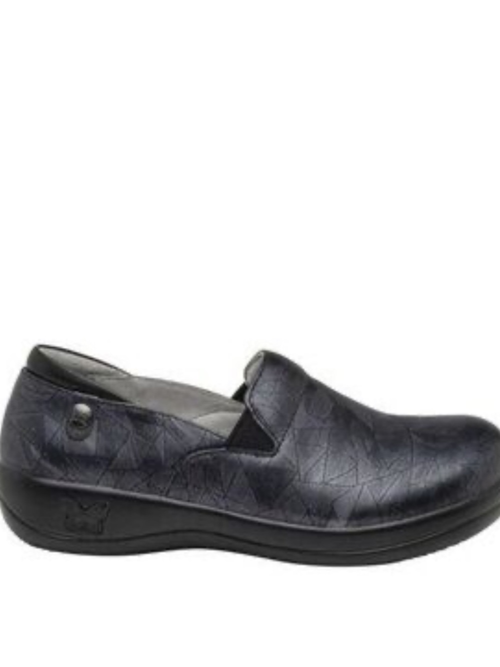 Alegria Women's gray geometric Slip-On Comfort Clog, size 38/7